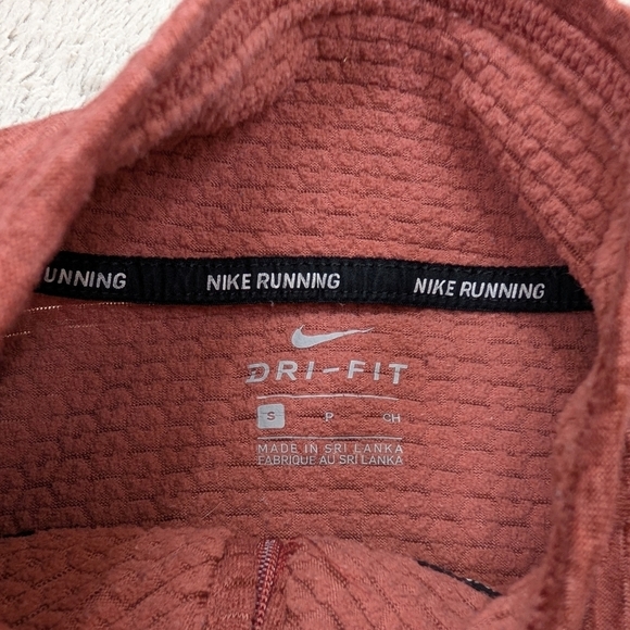 Nike Jacket Women's S Pink Cedar Sphere Element ¼ Zip Pullover Running Warm - Picture 6 of 8